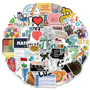 Imagem de Pacote de adesivos Mathematical Symbols Formulas Anime Wat 50 unidades