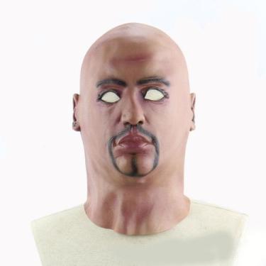 Imagem de Máscara de látex para cabeça careca, capa facial completa, Halloween, 