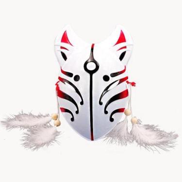 Imagem de Máscara Fox Cat Full Face Anime PVC Fox Demon Festival - yiweisai