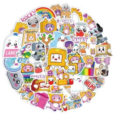 Imagem de Adesivos Lankyboxes Anime Cartoon 50 unidades de PVC impermeável - yiw