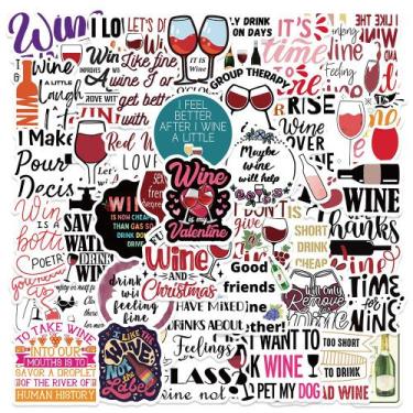 Imagem de Adesivos Wines Quotes, vinil impermeável, anime, 50 unidades - yiweisa