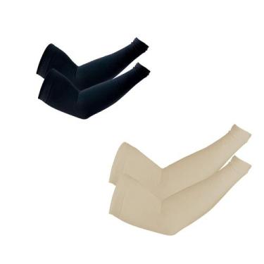 Imagem de Mangas de braço PFFY UV Protection Cooling UPF 50+ para homens e mulhe