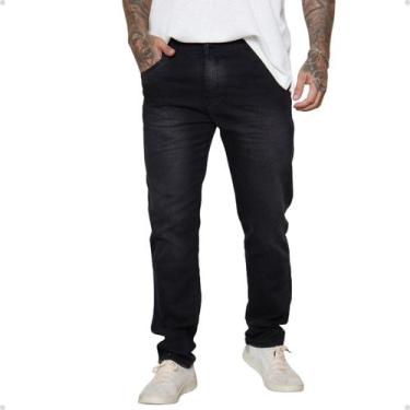 Imagem de Calça Jeans Masculina Básica Confortável Com Elastano Casual Moderna -