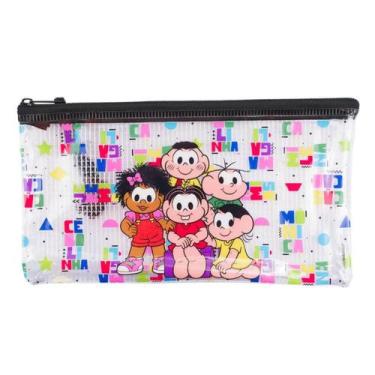 Imagem de Estojo Necessaire Turma da Mônica 10x20cm Infantil - Taimes