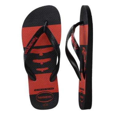 Imagem de Chinelo Havaianas Original Top Times Flamengo, PRETO/PTO/PRETO, 41.42 