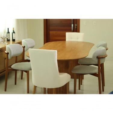 Imagem de Sala De Jantar Orgânica 6 Cadeiras Alexandria Royal Requinte