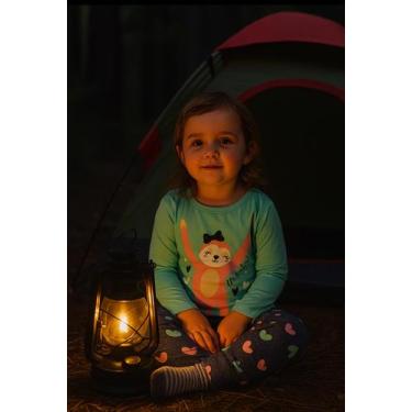 Imagem de Pijama Infantil Menina Manga Longa Brilha No Escuro - kappes, 4