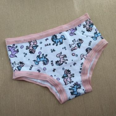 Imagem de Calcinha Infantil Algodão Anti Marcas Cor:Viés Romance/EstampVarTamanh