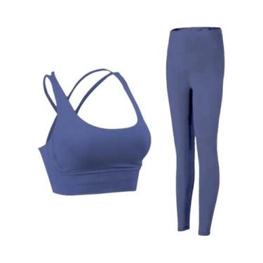Imagem de Conjunto De Roupas De Yoga Femininas Em 2 Peças Para Fitness, Pilates 
