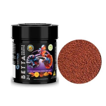 Imagem de Ração Betta Color E Growth 20g Ocean Tech Aquario Beta - Tropical