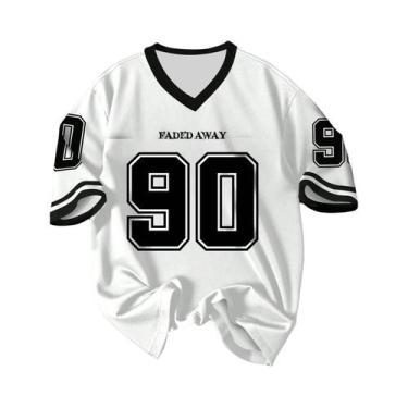 Imagem de Camiseta Esportiva Masculina Oversized De Secagem Rápida Com Estampa, 