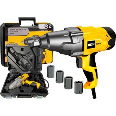 Imagem de Chave De Impacto Eletrica 1/2 900w Com Maleta E Soquetes - OZ