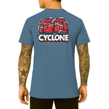 Imagem de Camisa Cyclone Light Drawing, Azul indigo, GG