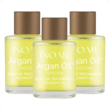 Imagem de Kit Inoar Argan Oil: 3 Óleo De Tratamento 7ml