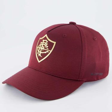 Imagem de Boné Fluminense Americano Bordô e Dourado-Unissex