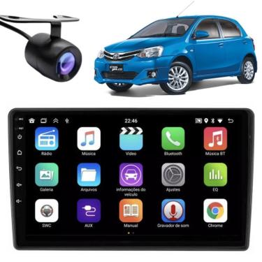 Imagem de Central Multimídia Automotiva E-tech Premium 9 Polegadas Android 13 Wi-Fi e Bluetooth c...