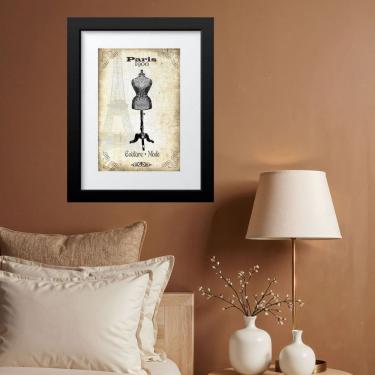 Imagem de Quadro Vintage Moda Manequim Antigo - 60x48cm