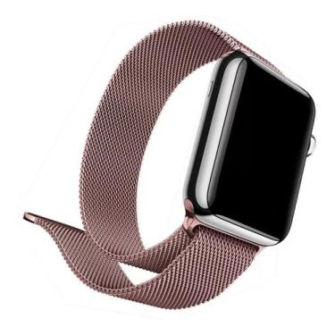 Imagem de Pulseira Metal Magnética Relogio Smartwatch Milanese Aço 38/40 ou 42/4