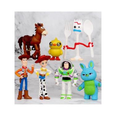 Imagem de Bonecos de garfo Toy Story 4 Woody Jessie Buzz Lightyear de 4-7 cm - D
