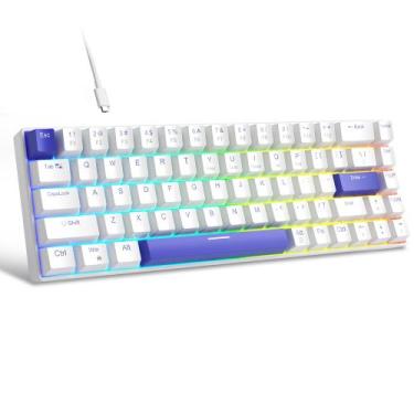 Imagem de Teclado mecânico para jogos MageGee Portable 60% RGB 68 teclas