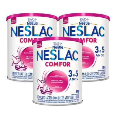 Imagem de Kit 3 Neslac Comfor Composto Lácteo 800g