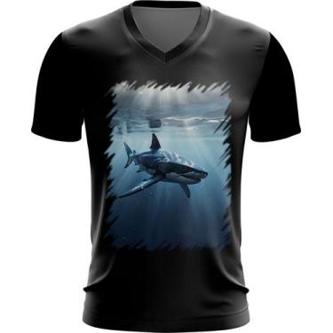 Imagem de Camiseta Gola V Tubarão Shark Rei dos Mares 6 - Kasubeck Store®, Baby 