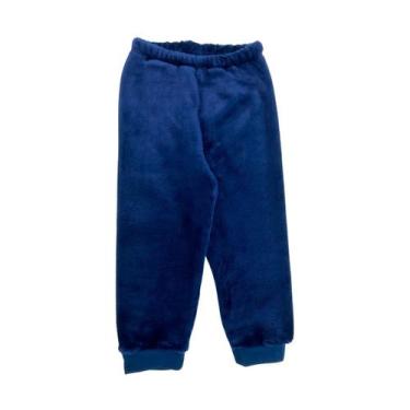 Imagem de Calça Fleece Avulsa Lisa Peluciada Infantil Bebê Quentinha - Fofotinho