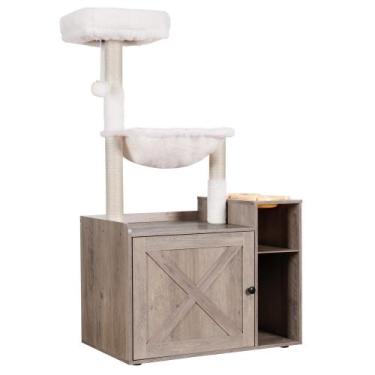 Imagem de Árbol para Gatos Hey-hermano con Recinto Extra Grande para Caja de Are