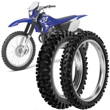 Imagem de 2 Pneu Moto TT-R 230 Rinaldi 100/100-18 59m 80/100-21 51m RW33
