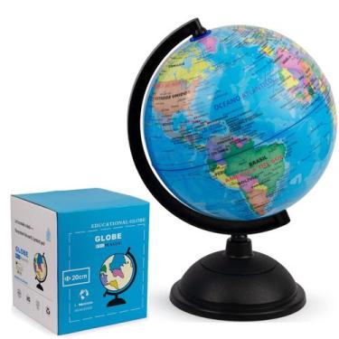 Imagem de Globo Terrestre Político Educativo Decoração Mesa Mapa Mundi - RAV003,