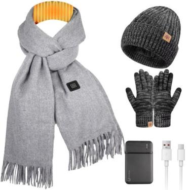 Imagem de Cachecol Aquecido KLADNDER com Bateria Recarregável USB 5000mAh