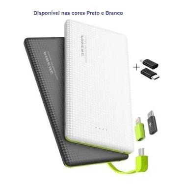 Imagem de Carregador Portátil Power Bank Pineng 10000mAh Pn-951 Branco c/ Selo -