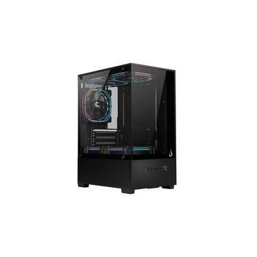 Imagem de Gabinete Gamer Rise Mode Prisma Glass 01, Mid Tower, M-ATX, Lateral e Frontal em Vidro...