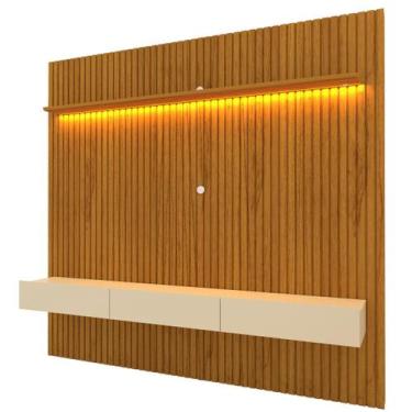 Imagem de Rack com Painel Ripado para TV até 90 Polegadas com LED 100% MDF 228,8