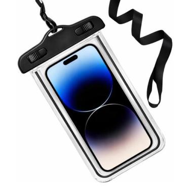 Imagem de Capa À Prova D'água Universal P/ Celular Capinha Impermeável Cor:Preto