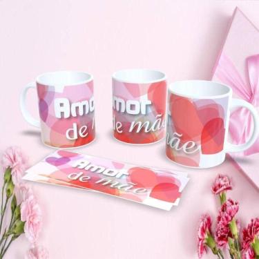 Imagem de Caneca Porcelana 325ML Estampa 8 Personalizada Dia das Mães Presente C