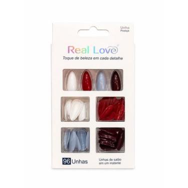 Imagem de Unha postiça almond diversas cores real love