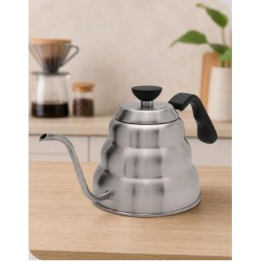 Imagem de Chaleira Bico Fino Inox 1L Mimo Style Prateada Aço 1L