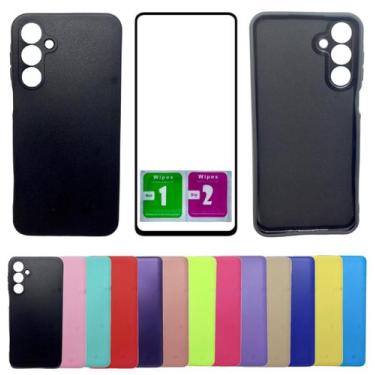 Imagem de Kit Capa Aveludada Para Galaxy A16 + Pelicula Vidro 3d 9D - Mustangsho