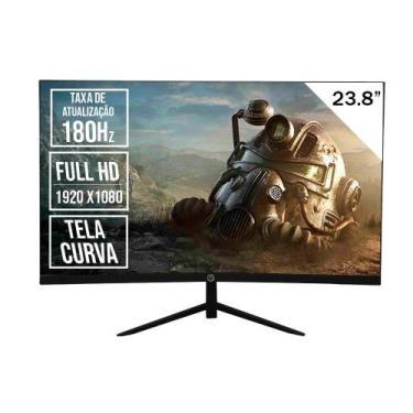 Imagem de Monitor Gamer Curvo 23.8 BrazilPC 24R15 LED Widescreen 180Hz R1500 Pre