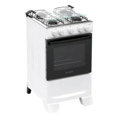 Imagem de Fogão 4 Bocas Coliseum Plus Manual Mesa de Inox Atlas, Branco, Bvolt
