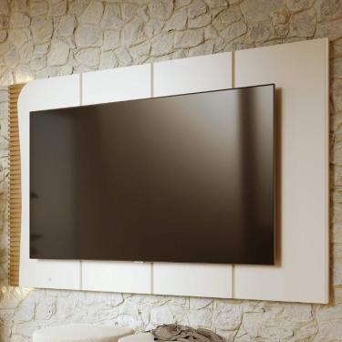 Imagem de Painel Tv 65 Pol Suspenso 217cm Com Led Dante Off/freijó C05 - Mpozenato