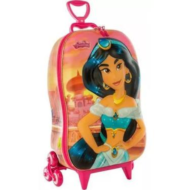 Imagem de Mochila Malinha Escolar Infantil Princesa Jasmine Aladdin - Maxtoy