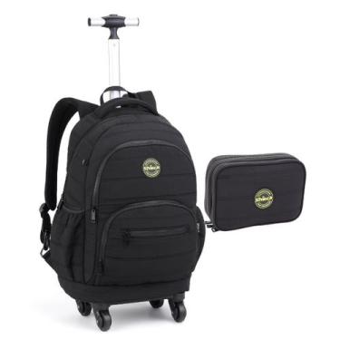 Imagem de Kit Mochila Rodas Estojo Masculina Bolso Notebook Shock - Seanite, Pre