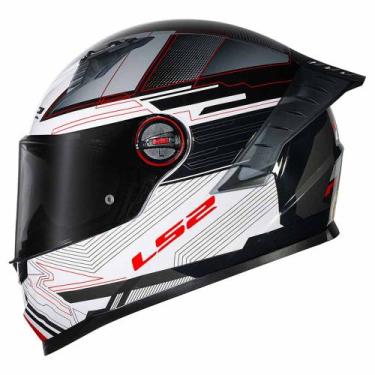Imagem de Capacete LS2 FF358 Pro Digital, PRETO/BRANCO, 60