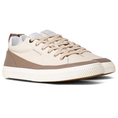 Imagem de Tênis Masculino Aramis Casual Wave Step Couro Legítimo Cadarço Confort