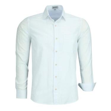 Imagem de Camisa Social Amil Masculina Manga Longa Comfort Com Bolso 100% Algodã