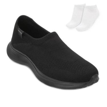 Imagem de Tênis Slip On Rainha Charm e Meia RN25, Preto, 35