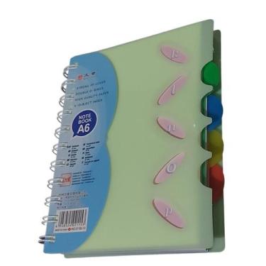 Imagem de Agenda Planner Caderno Caderneta A6 Brochura Folhas Pautadas Capas Col