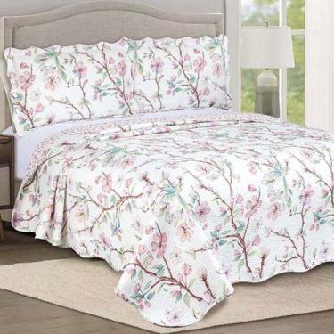Imagem de Colcha Cobre Leito Casal Roupa De Cama Dupla Face Kit 3 Pçs - ISHOPPIN